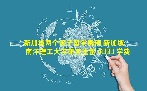 新加坡两个孩子留学费用 新加坡南洋理工大学研究生留 🐎 学费用